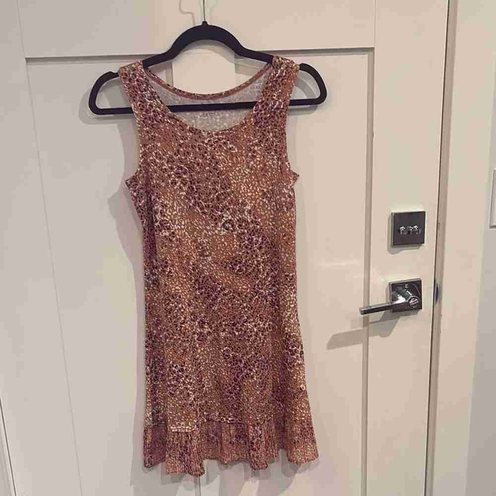 Leopard Print Sleeveless Dress